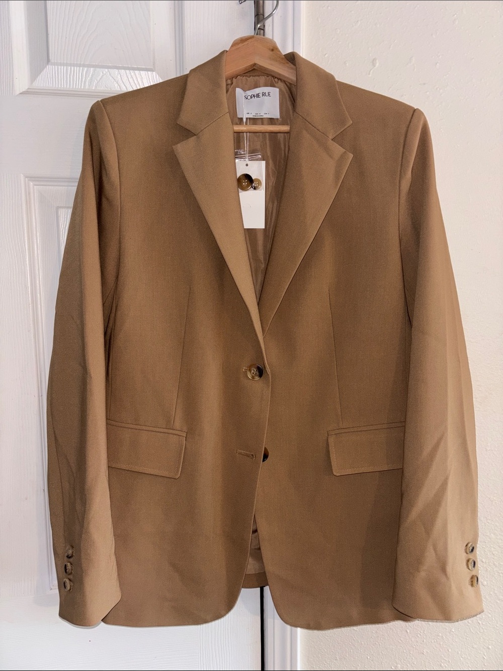 Sophie Rue Camel Two Button Blazer